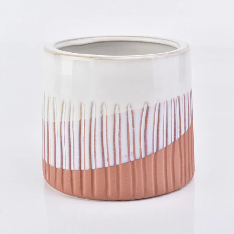 500ml Multi Colors Ceramic Utensil Stoneware Candle Holders Home Decoration