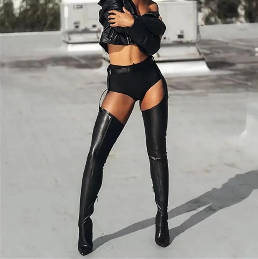 Chap boots heels sale