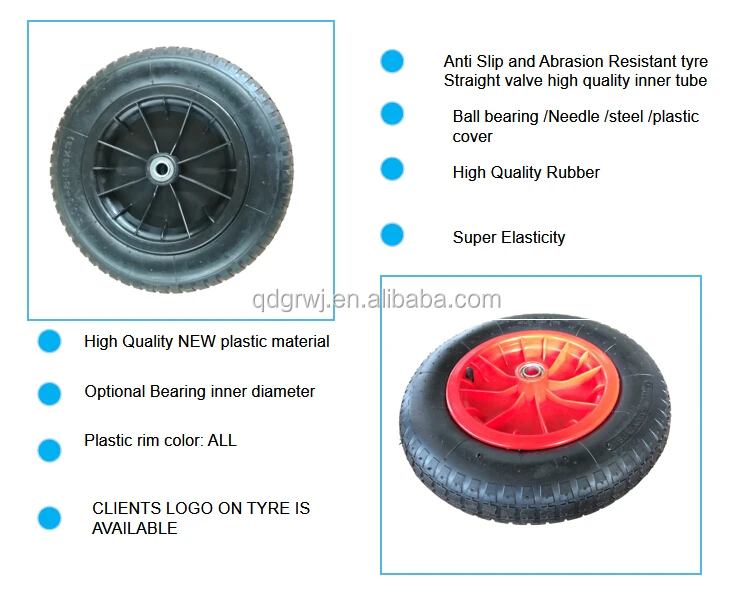 Inflatable Wheel 3.25/3.008 Wheel Barrow Tire 13x3 Wheelbarrow Tyre