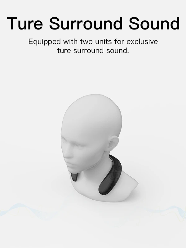 2020 China NEW Bluedio HS bluetooth neck speaker wireless 5.0 with super bass FM radio SD card slot with microphone for game - ANKUX.COM