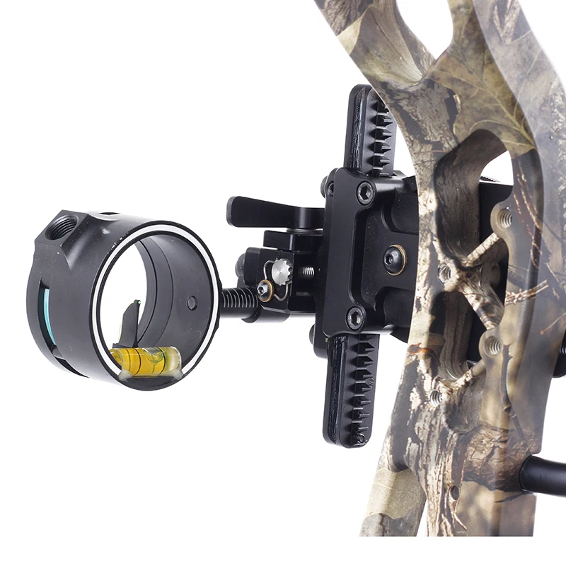 Spg 1 Pin Compound Bow Sight Adjustable Archery Sights Equipped With 4x