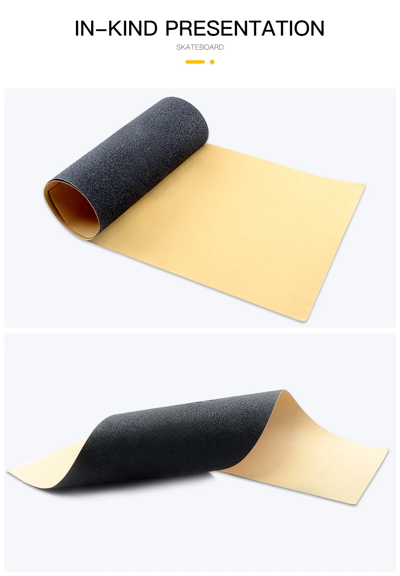 110*27cm Blank Custom Wholesale Rubber Skateboard Sandpaper Grip Tape