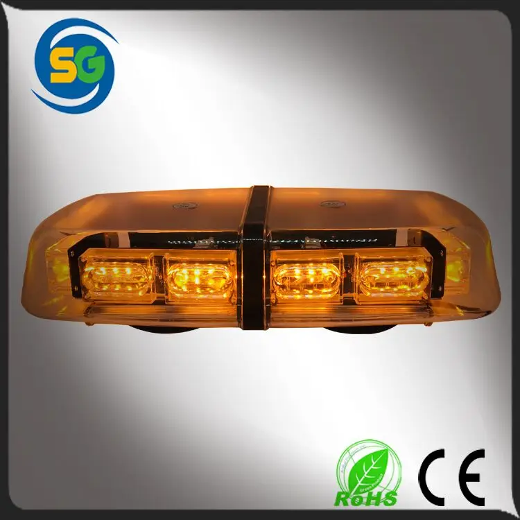 High intensity automobile LED warning light 3030 LEDs warning lightbar 10-30V Magnetic base LED light