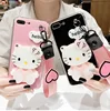 2019 best selling customized bear hello kitty Phone Case with make up mirror phone case For iPhone