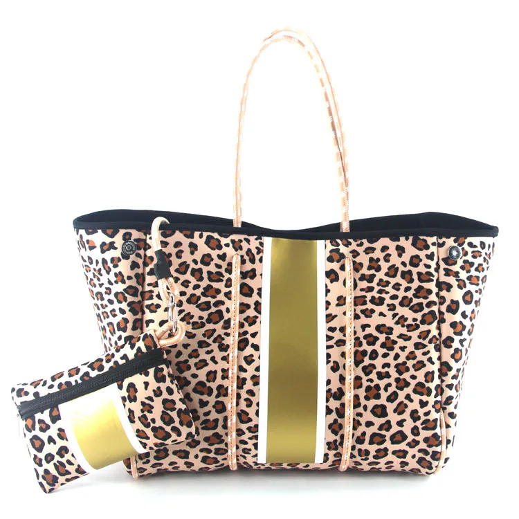 Rose Gold Leopard Neoprene Bag purchases