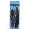 2 Piece Lock Back Knife Set Stainless Steel Pocket Knife