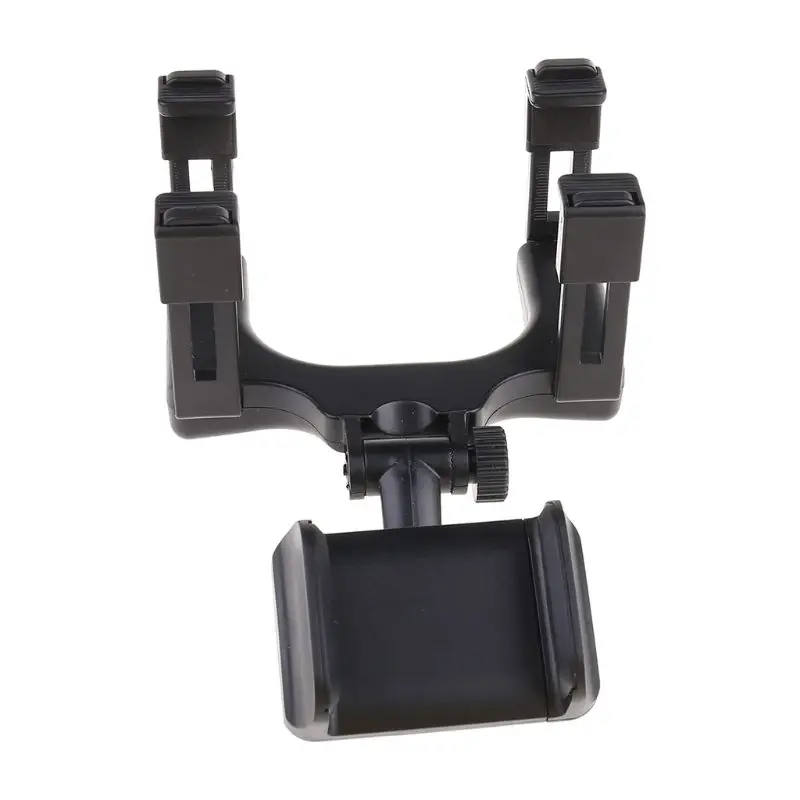 
Adjustable Car Phone Holder Rearview Mirror Mount Stand Bracket for iPhone Huawei Samsung GPS Navigation 4-5.8