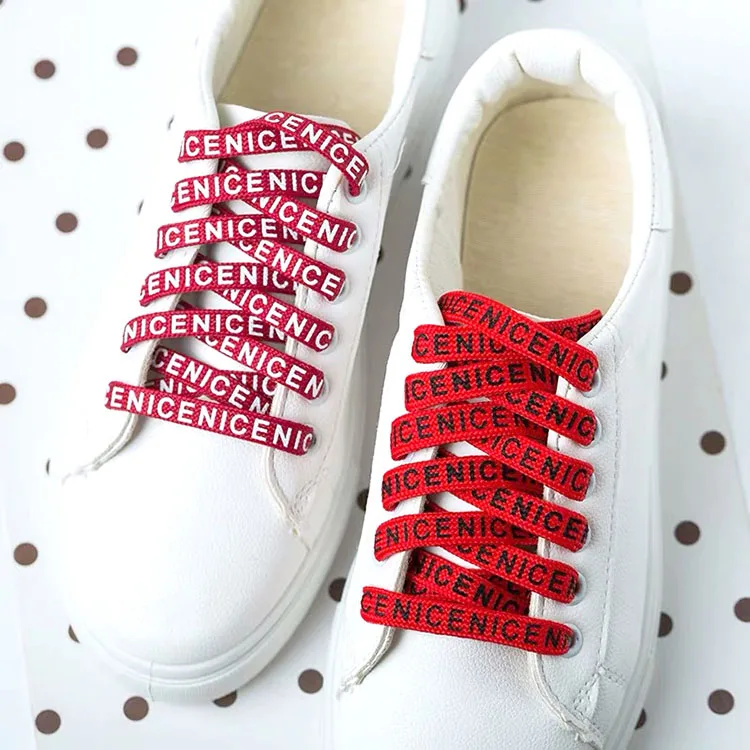 Shoelace Maker Manufacturing Easy Polyester Shoe Laces Printed Custom