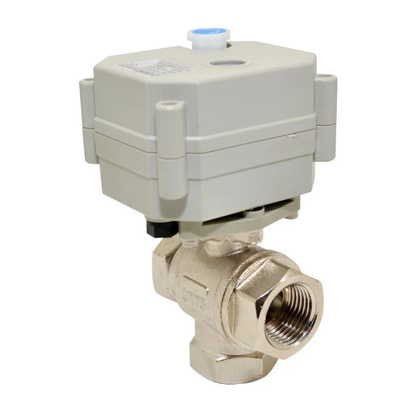 3 Way 12v 220v Dn15 Motorized Electric Ball Valve - Buy Motorized Valve 