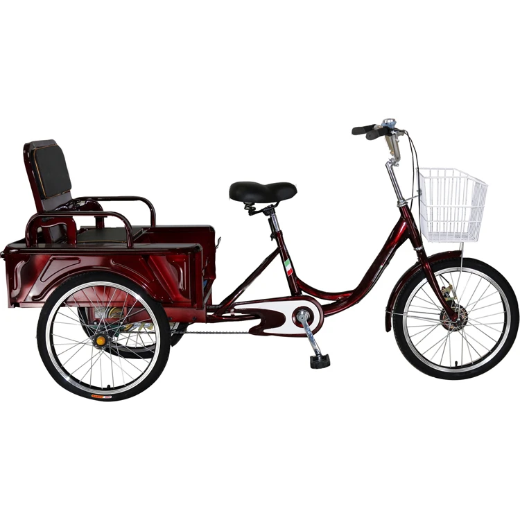 tandem three wheel bicycle