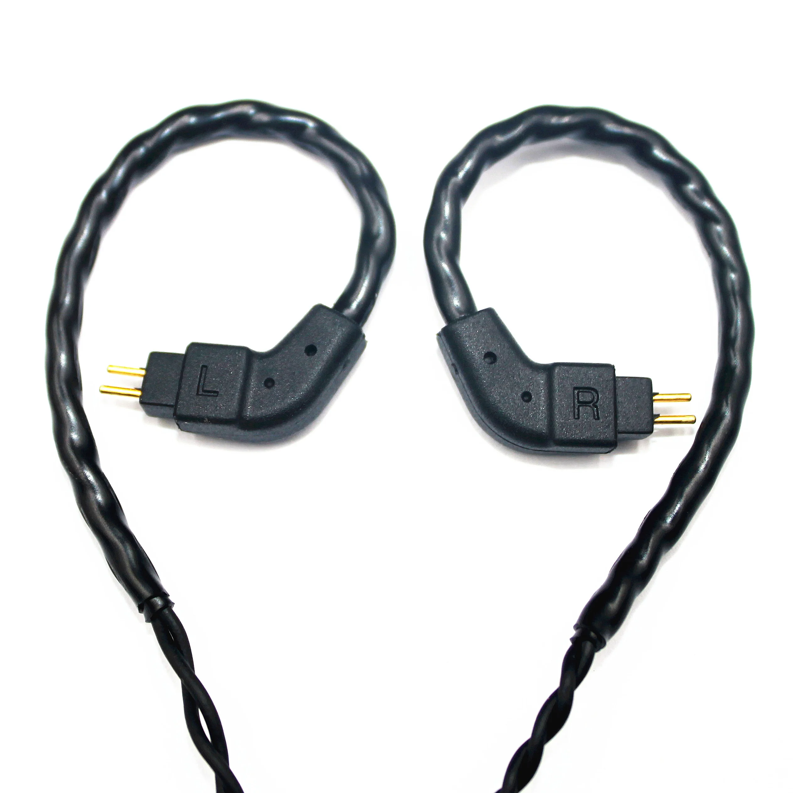 Replacement 3.5mm Stereo Twisted 0.78mm Double Pin Headphone Cable