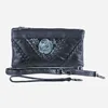 2019 Floral Emboss Hand Bag Women Large Capacity Folder Business Shoulder Bag Soft Leather Casual Envelope Clutch Bag