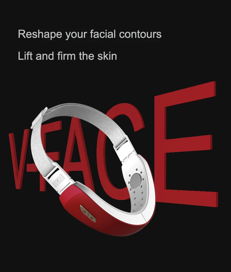 Brand new face slimming lifting skin rejuvenation face lifting device ultrasonic facial massager