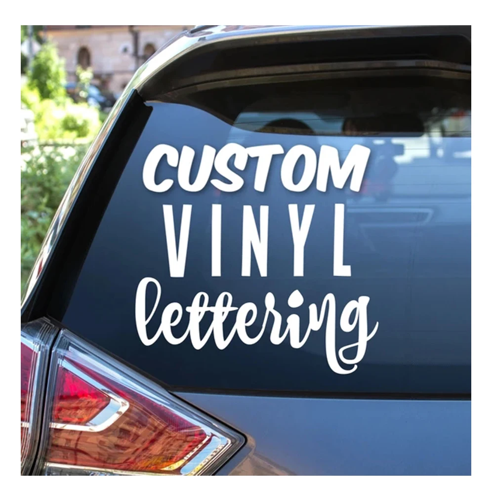 Outdoor Use Custom Weatherproof Die Cut Logo Window Sticker Lettering