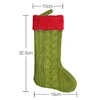 Christmas stockings candy bag Christmas articles knitted medium size gift bag gift bag pendant Christmas tree ornament pendant