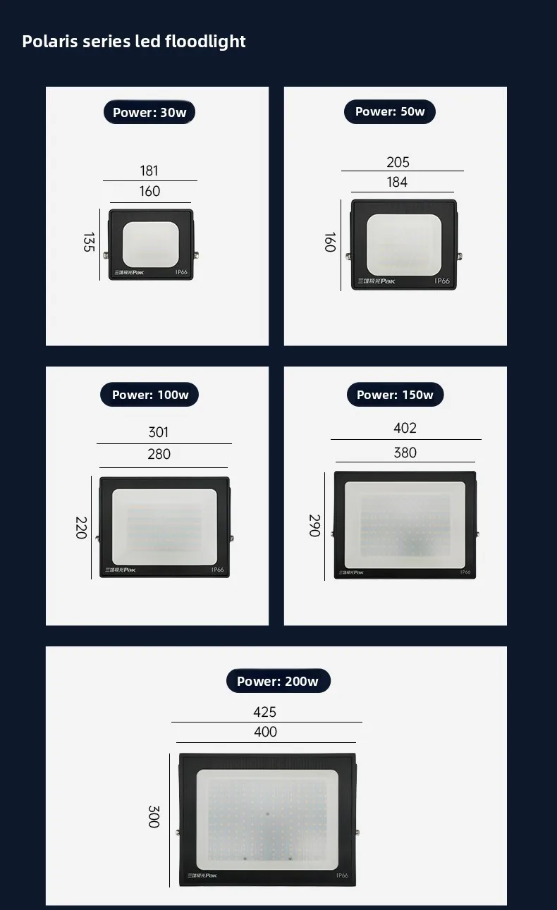product ip66 slim led flood light outdoor various wattages from 10w to 300w high efficiency smd lighting322-8