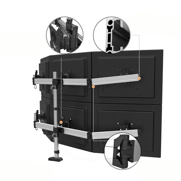 Modern Popular Aluminum Monitor Stand Desktop Flexible Monitor Stand With Swivel Buy Monitor