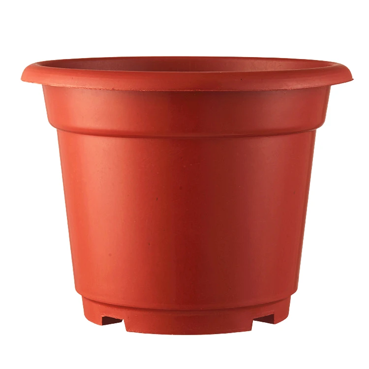 ROUND PLASTIC PLANT POT 24cm Flower Basket Nursery Garden Pot Tub Planter G8810 