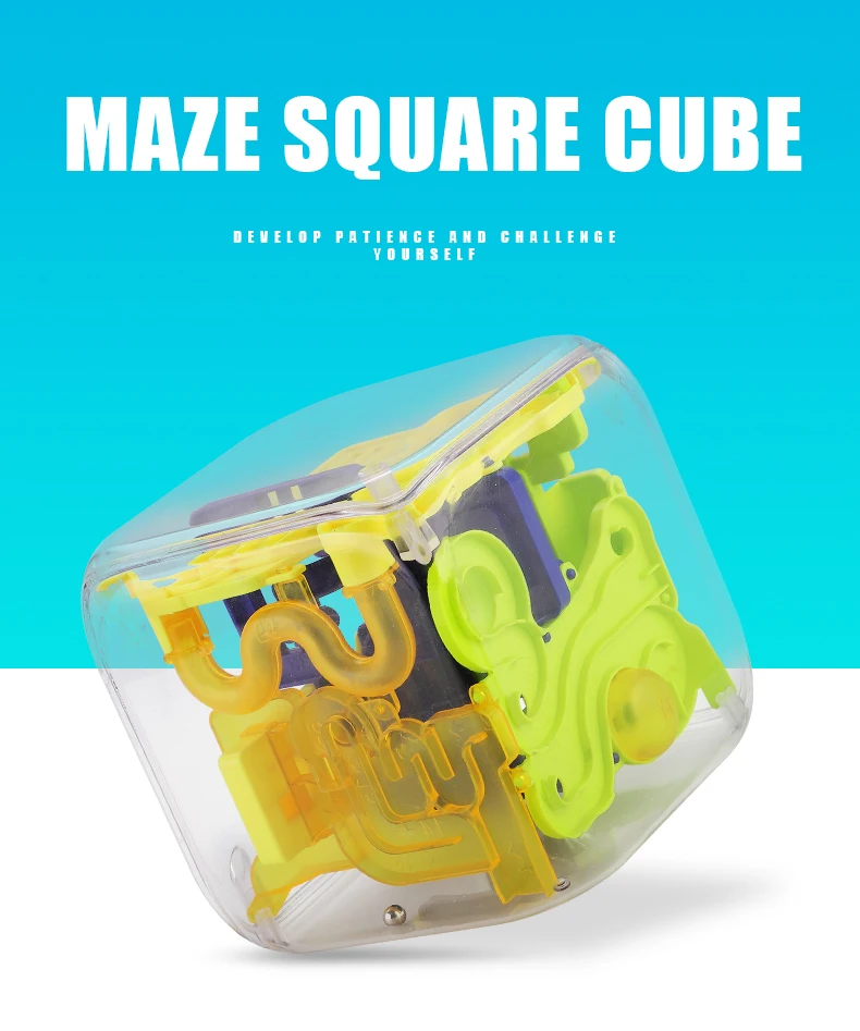 3D Puzzle Maze Cube - Labyrinth Würfel Mit Kugel Brain Teaser