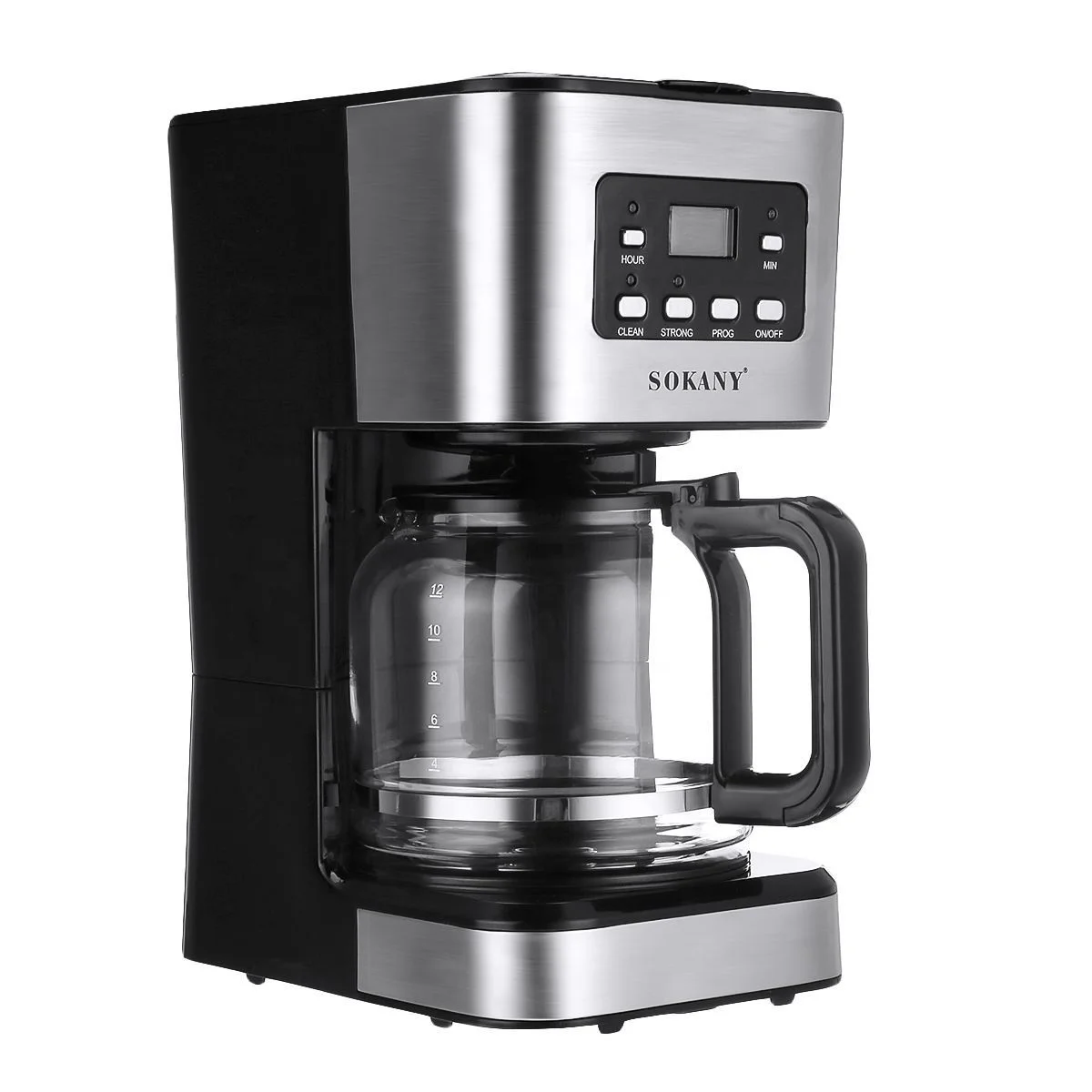SOKANY 12 Cup Electric Drip Coffee Maker for Home & Commercial Use
