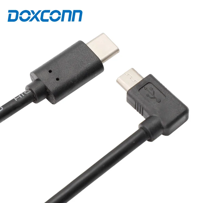 DOXCONN 90 degree angle USB 3.1 Type C Male to Micro USB 2.0 Male Sync OTG Charge Data Transfer Cable Cord - ANKUX.COM