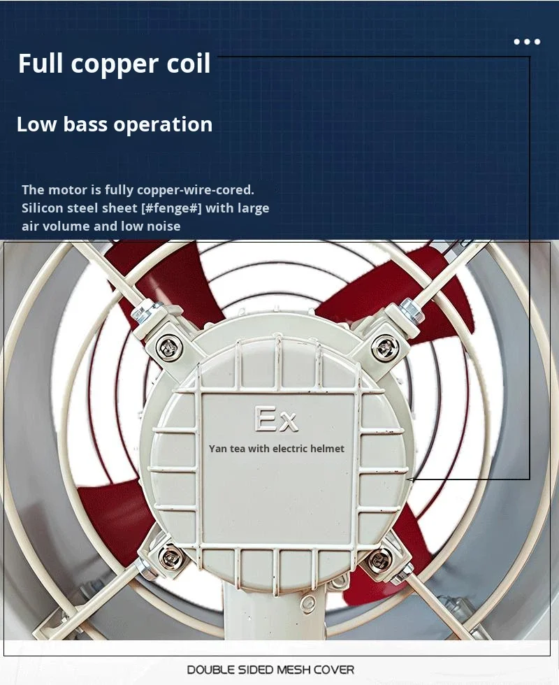 Axial Flow Exhaust Fan, Explosion-proof, 380V, Stainless - detail 14