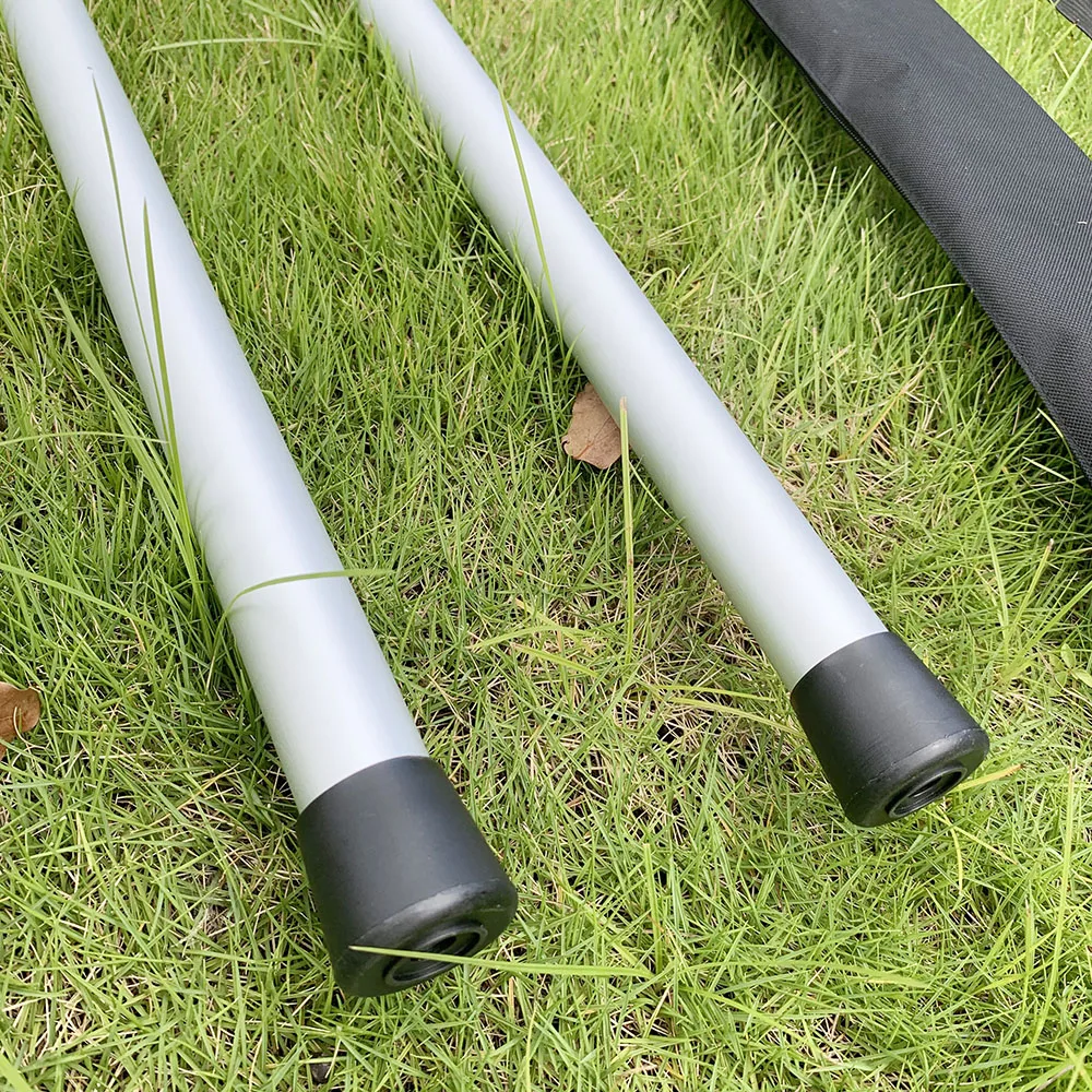 Aluminium Telescoping Camping Tarp Tent Poles With Carry Bag 2.3 M