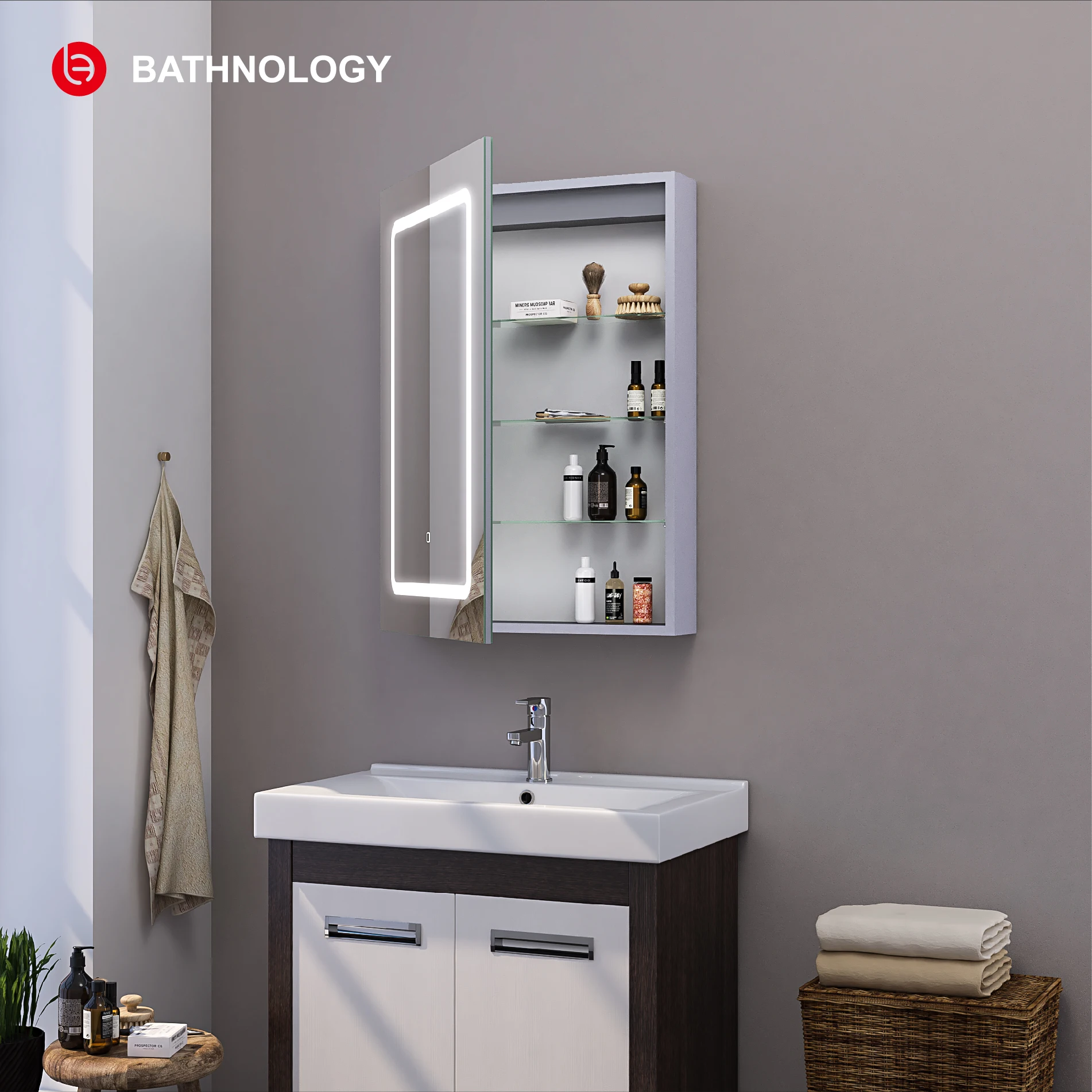 High Quality Wall Hung Bathroom Led Mirror With Magnifying Mirror Cabinets Led Light Cabinet For Chinese Medicine Cabinet Buy Chinese Medicine Cabinet