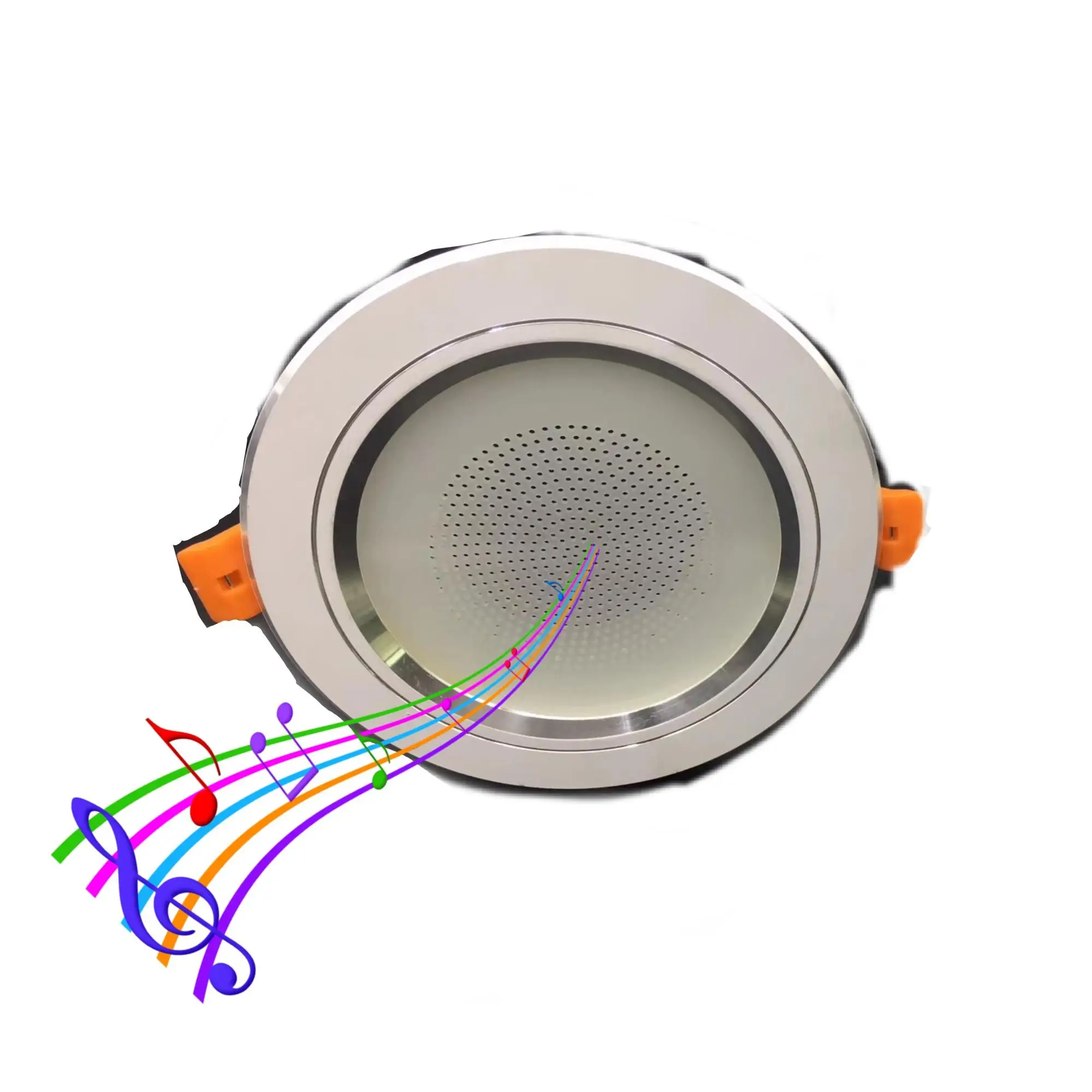 High Quality 4in Round Rgb Recessed Color Changing App Control Speaker