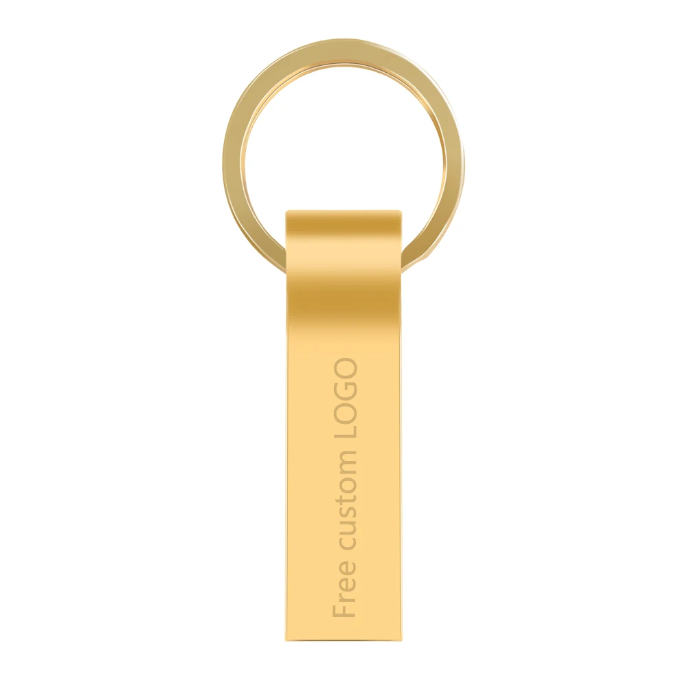 usb flash drive silver usb 3.0 metal pendrive 128GB 64GB 32GB 16GB 8GB 4GB usb memory stick Key chain pen drive Free custom LOGO - ANKUX.COM