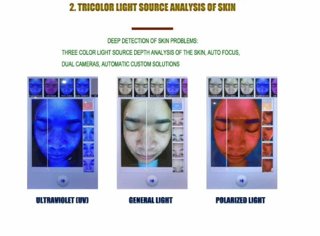 Magic Mirror Digital Testing Professional Skin Analysis/3D Facial Skin Analyser Machine