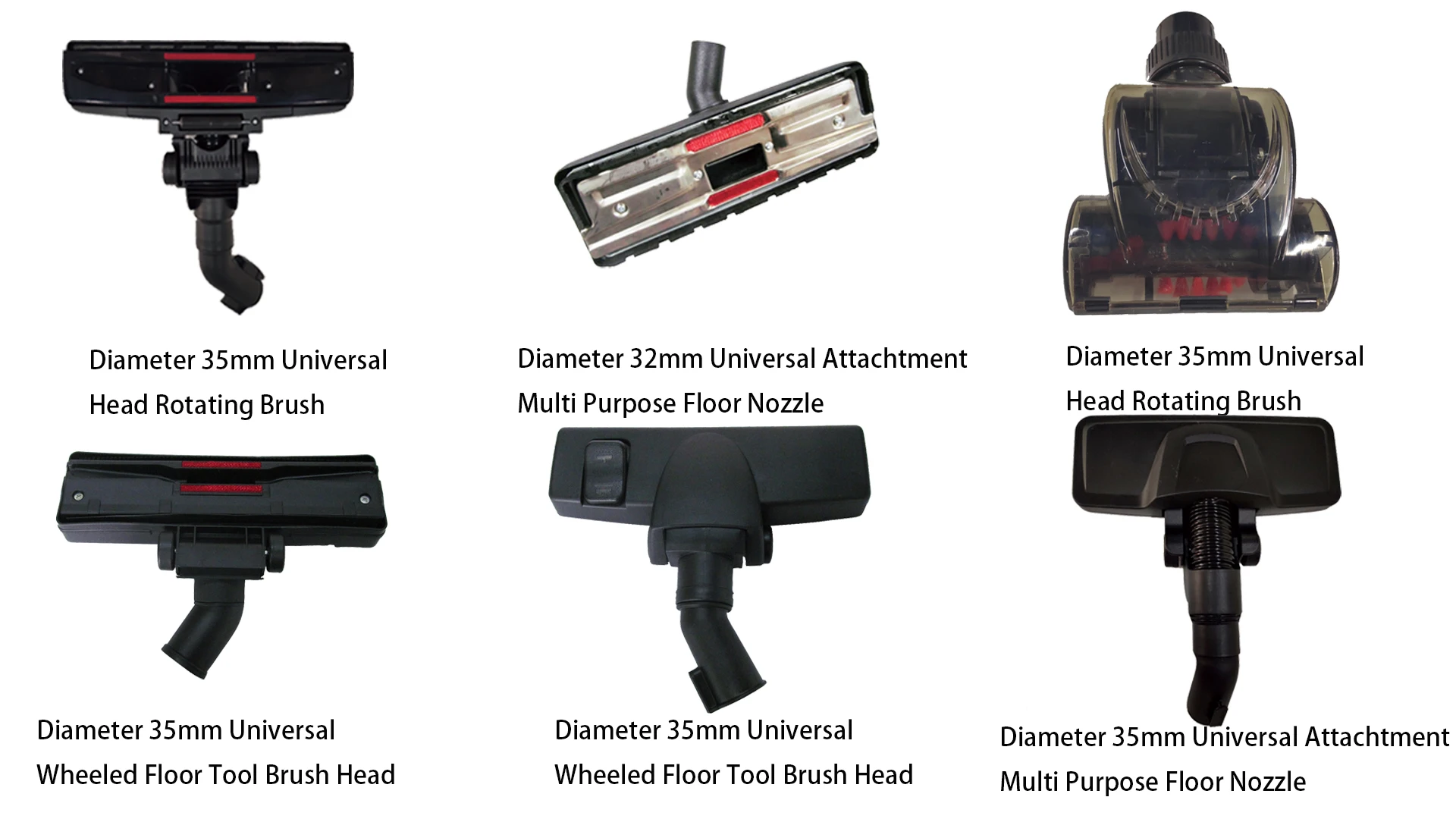 Universal Vacuum Cleaner Floor Carpet Nozzle Brush Tube Accessories
