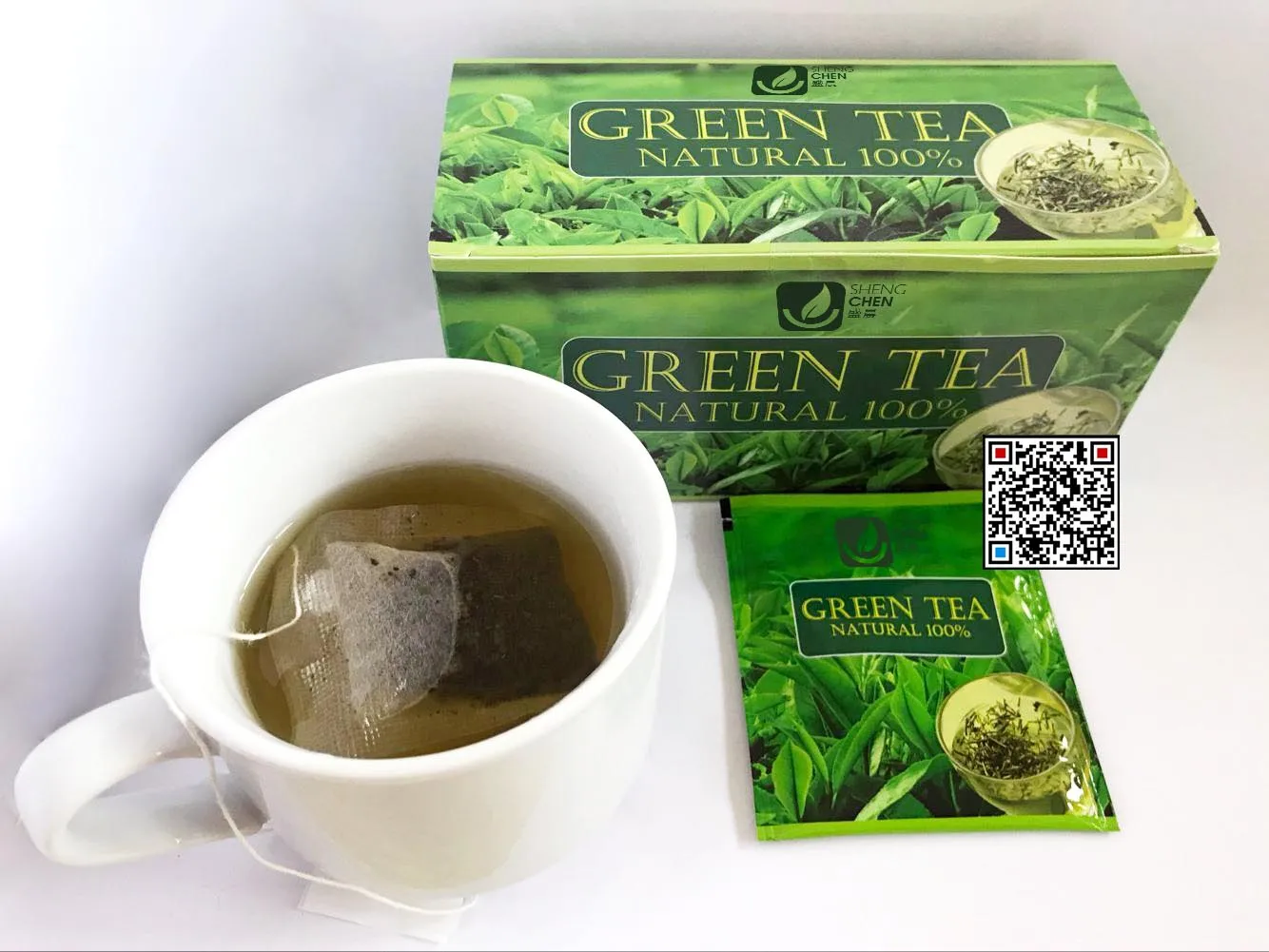 High Quality Natural Organic Green Tea Bags / Certified Organic