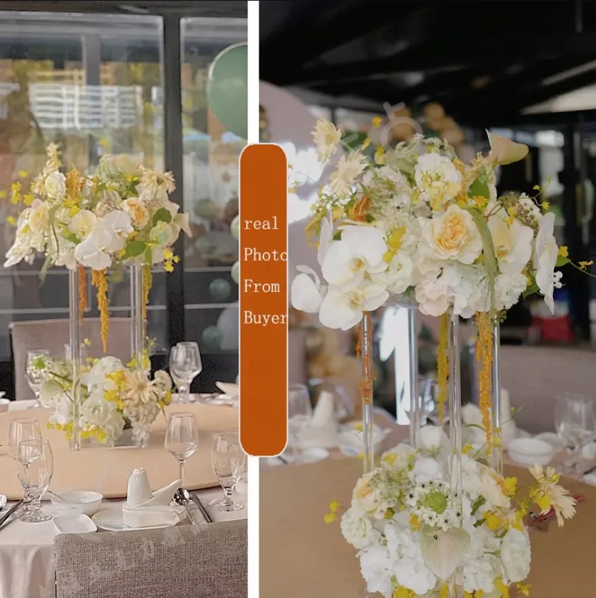 Wedding Supplies Decorations Clear Modern Rectangular Stand Elegant