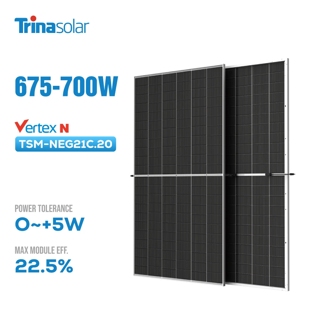 Trina Solar TSM-NEG21C.20: Bifacial 700W-710W Solar Panel for