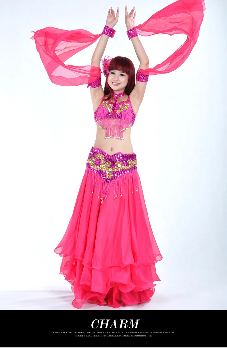 Sequin Belly Dance Costumes With Tassel Bellyqueen - Buy Sequin Belly ...