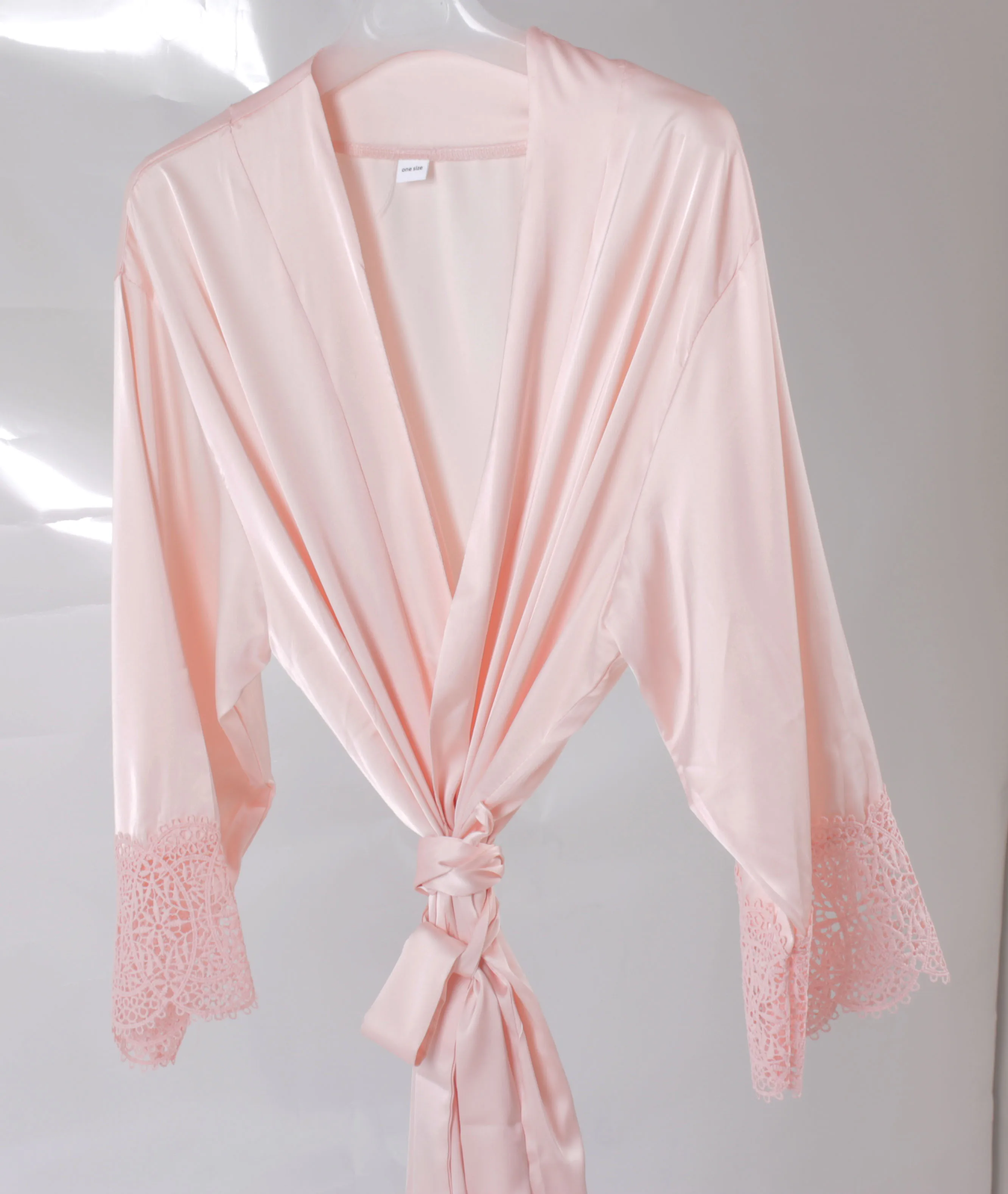 lace sleeve robe