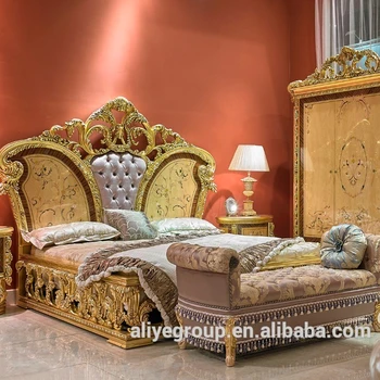 As6211a Italian French Rococo Luxury Bedroom Furniture And Dubai