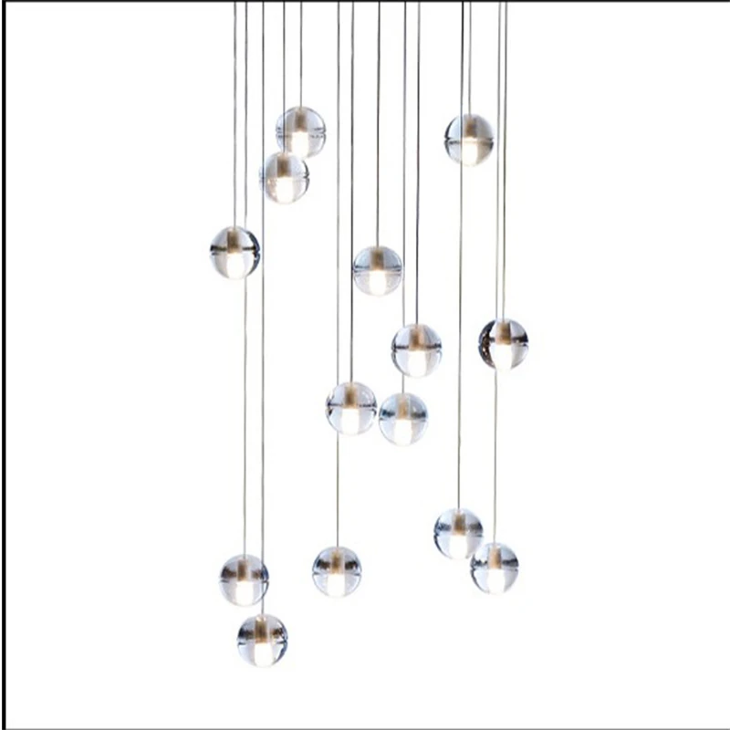 Hot Sale Glass Crystal Wood Acrylic Metal Moooi Raimond Pendant Light For Hotel House Living Room