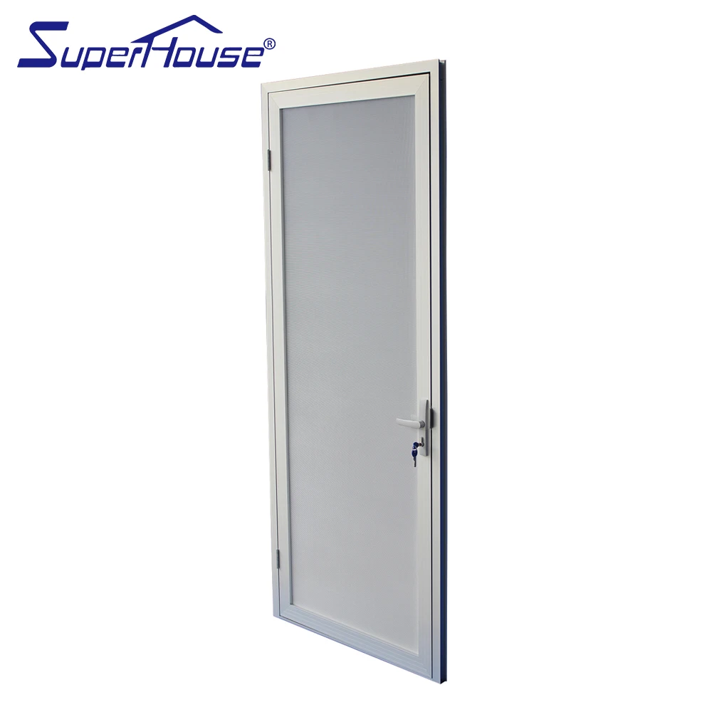 New design security mesh hinged door wholesale aluminum french door