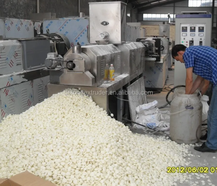 Puffed round cake food production line
