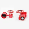 Industrial 2 inch groove connection turbine signal butterfly valve