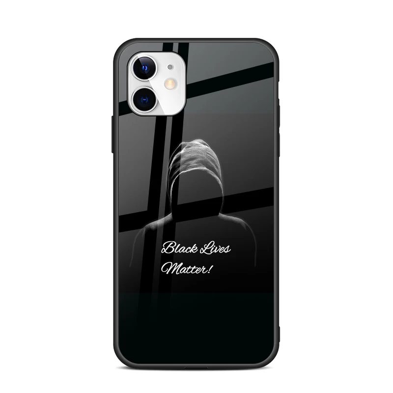 Customized Print Black Lives Matter Designer Glossy Glassy Phone Case