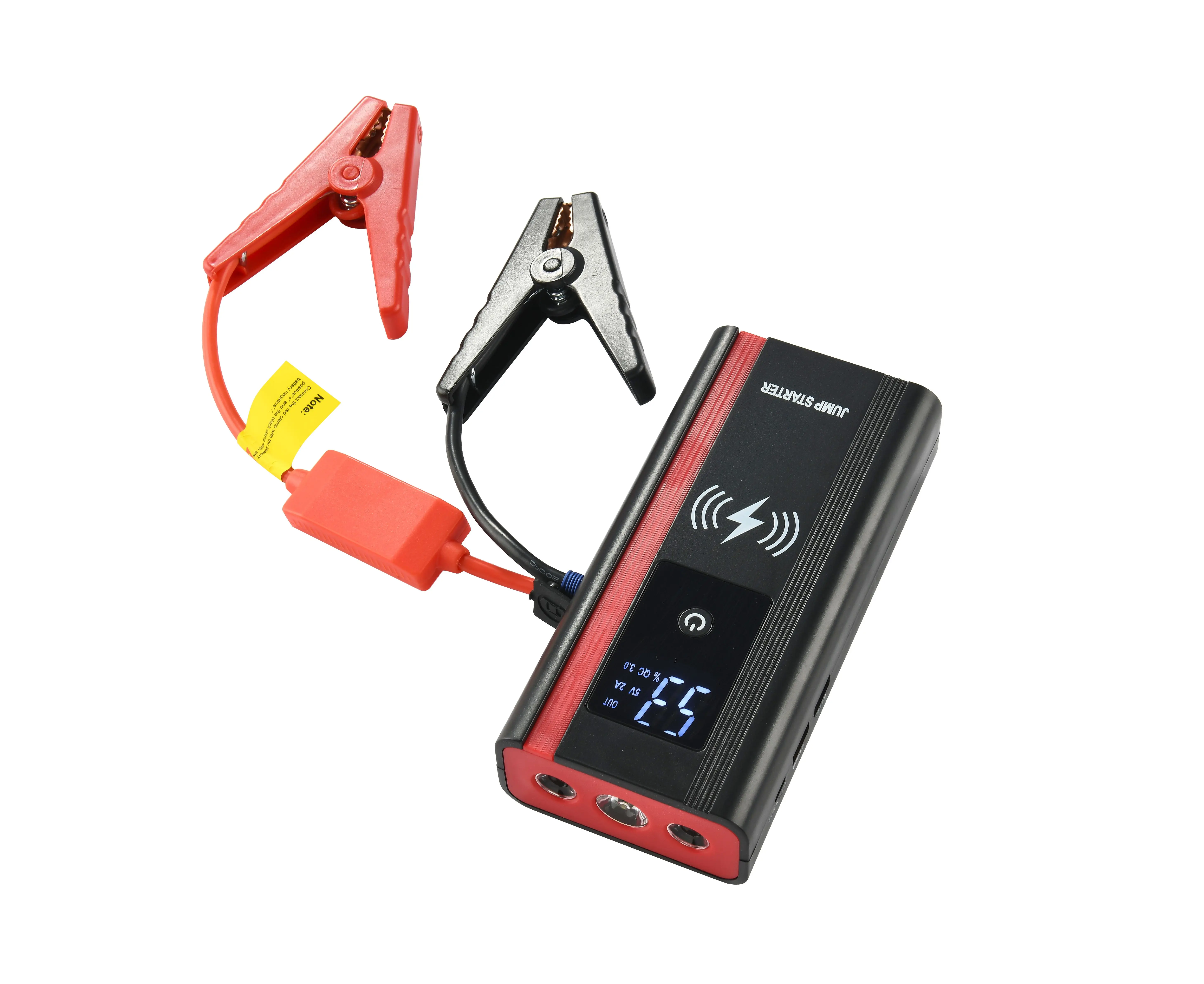 12V Portable Jump Start Car Booster 8000mAh for 7.0L Gasoline & 3.8L Diesel with Air Compressor Wireless Phone Charging supplier