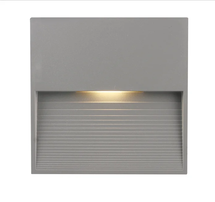 New square design PC material I65 outdoor LED stair light 3W 2 years warranty wall light