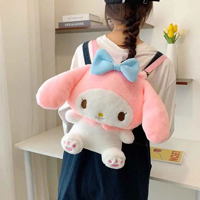 Rts Kawaii Sanrio Cinnamoroll Kuromi My Melody Plush Backpack Doll ...