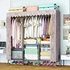 Bearing strong 2 door clothes closet portable wardrobe designs for kids