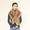 Luxury Women's Genuine Fox Fur Scarf Shawl Stole Collar Wrap Faux Fur Cape Shawls Scarves for Winter Coat to Keep Warm Scarfs