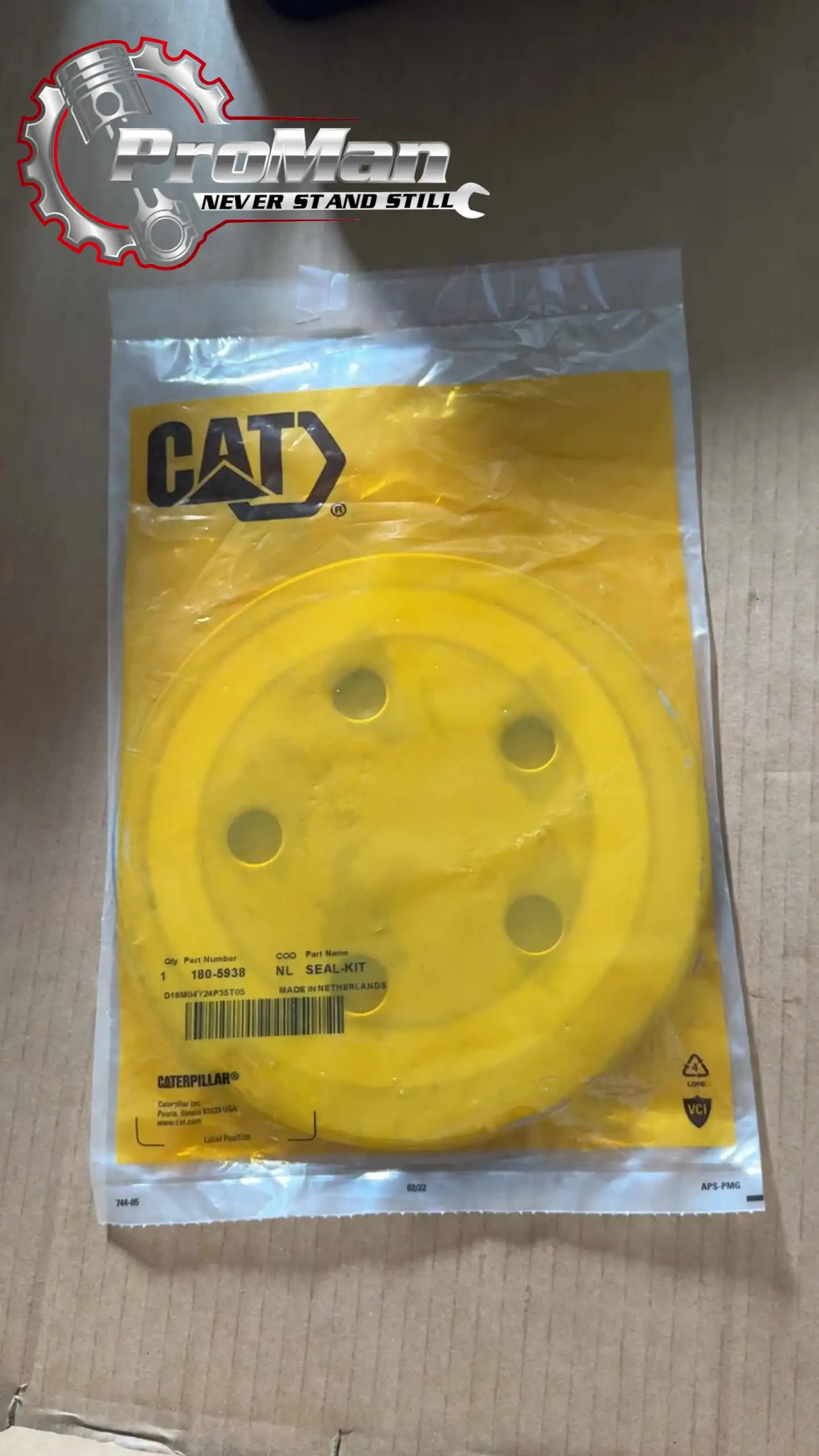 Utility Compactor Seal Kit 180-5938 for CB2.5, CB2.7, CC2.7 - OEM