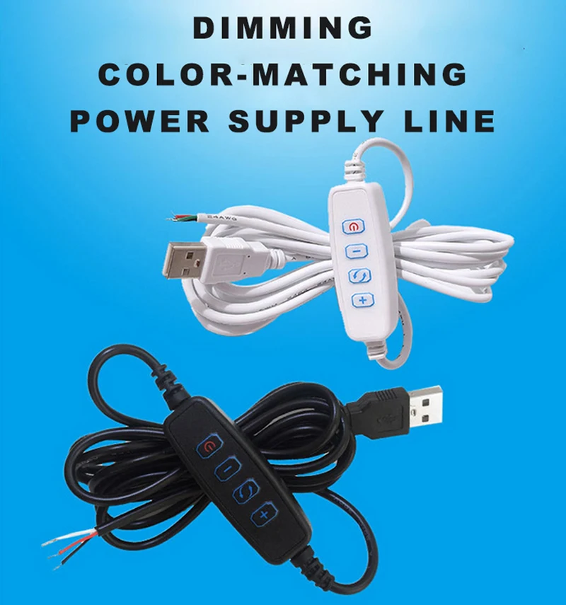 Dc 5v Led Dimmer Usb Port Power Supply Line Dimming Colormatching